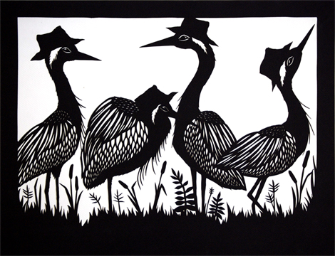 Food Lines - Cut Paper Art