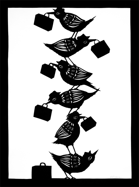 The Ladder - Cut Paper Art