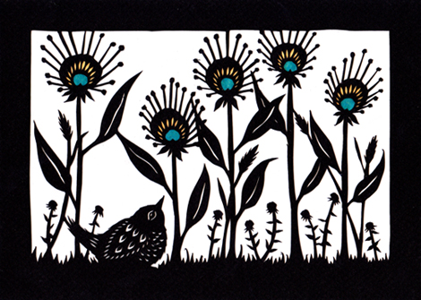 Summer Garden - Cut Paper Art