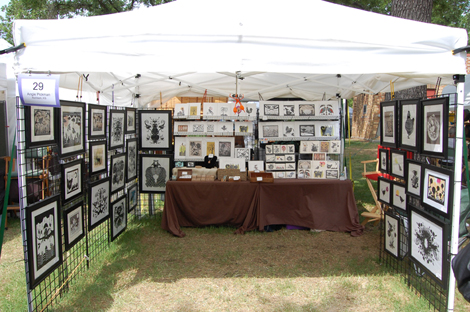 My booth at Smoky Hill River Festival