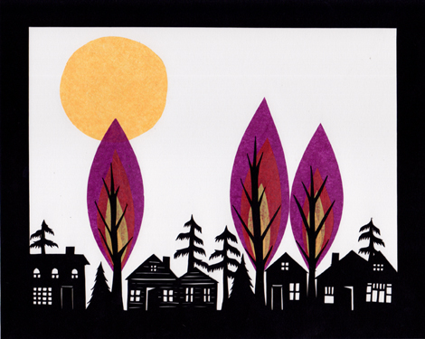 Summer's Descent - Cut Paper Art