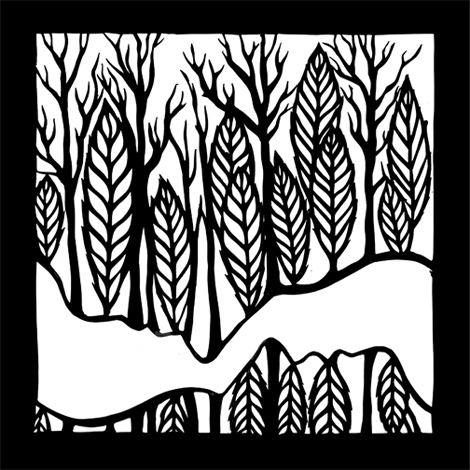 River & Trees – Cut Paper Art | RuralPearl.com